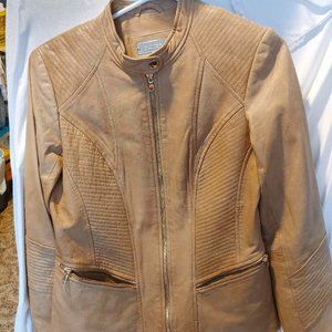 DANIER LEATHER BOMBER JACKET